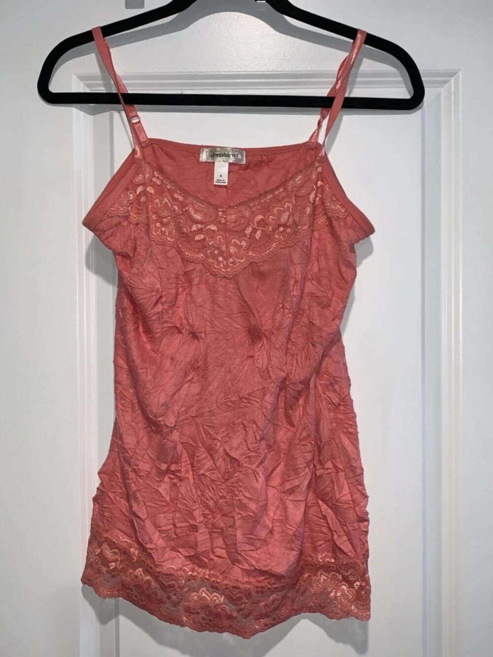 Dressbarn Women’s Tank Top Light Pink, Size Small, Floral